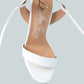Sheeny Clear Stiletto Lace Up Heels
