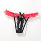 Crotchless ruffle Lace Thong