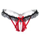 Crotchless ruffle Lace Thong
