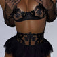 Floral Mesh Ballerina Bra Set