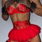 Floral Mesh Ballerina Bra Set