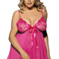 Mesh and Floral Babydoll