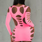 Hollow Cut Out Seamless Dress