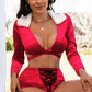 Velvet Wrap Around Santa Set