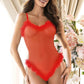 Mesh Marabou Trim Teddy