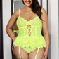 Slim Lace Garter Teddy