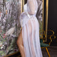 Long Sleeve Mesh Gown Robe