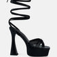 Splitsoul Lace Up High Platform Sandal