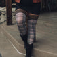 Lori: From Backroads to Boardrooms, Tan/Black Plaid Thigh Highs