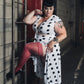 Holly: Shimmer Cranberry Thigh Highs