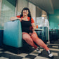 Sandra: Red Fishnet. No Regrets in These Red Nets