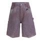 PLUM RHINESTONE SHORTS