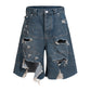 DESTROYED BIKER SHORTS