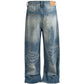 SANDWASH PATCHWORK DENIM