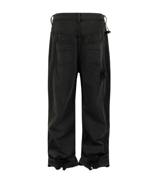 NOIR DESTROYED WORK PANTS