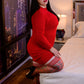 Grace: Red Plaid Thigh Highs