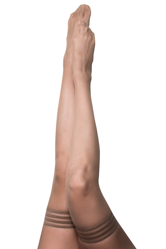 Samantha: Barely There Fishnet Thigh Highs