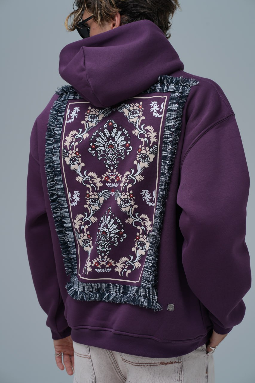 "Saw" Tapestry Appliqué Hoodie