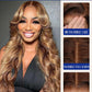 P4/27 Highlight Body Wave 40 Inch Long-length & 200% High Density Human Hair Wigs HD Transparent Skin-melt Swiss Lace Frontal Wig