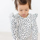 Scattered Dot L/S Ruffle Tee