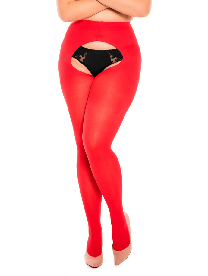 PeekaBoo Fired Red Tights