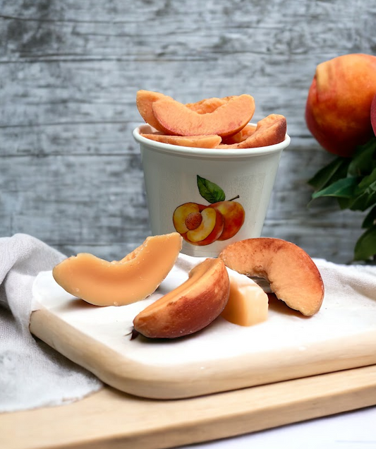 PEACH SLICES Wax Melts | Wax Embeds for Candles | Fake Food | 5 oz