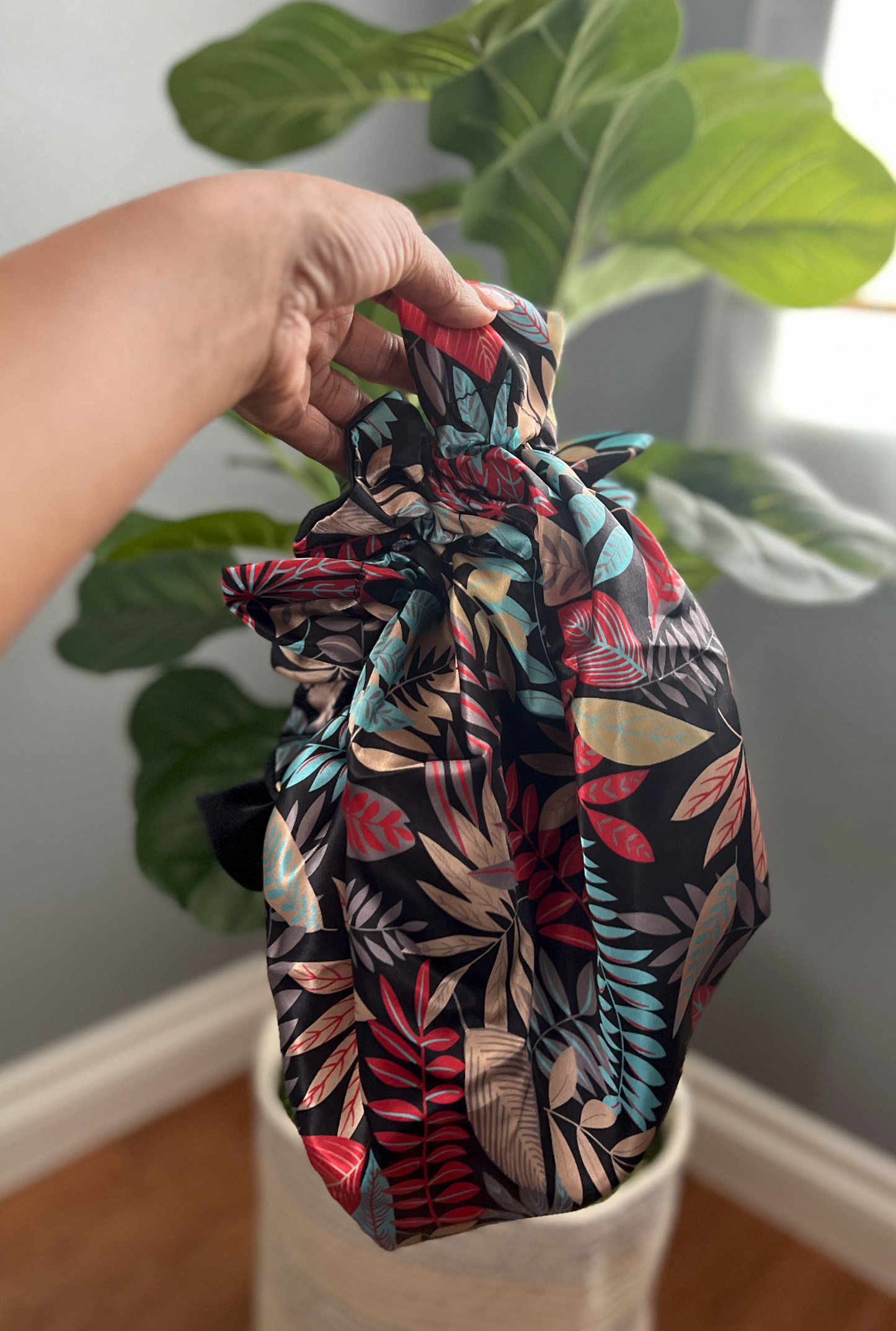 Garden Peach All Satin Bonnet