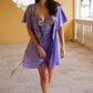 Theory of Strings Silk Embroidered Tulle Slip