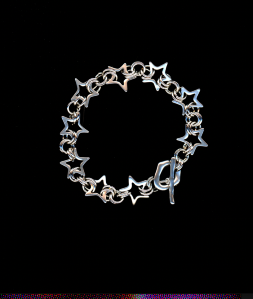 starlight viper - star chainmail bracelet