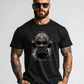 Turn The World Off – Men's Skull Balaclava Headphones Graphic T-Shirt