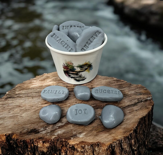 Inspirational Stones Wax Melts | White Tea & Ginger Scented |  5 Oz