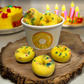BIRTHDAY CAKE scented DONUT wax melts  with Sprinkles | 9 donuts | 5.25 oz