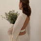 Serene Silky Long Robe With Open Back