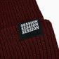 Merino Wool Beanie, Maroon