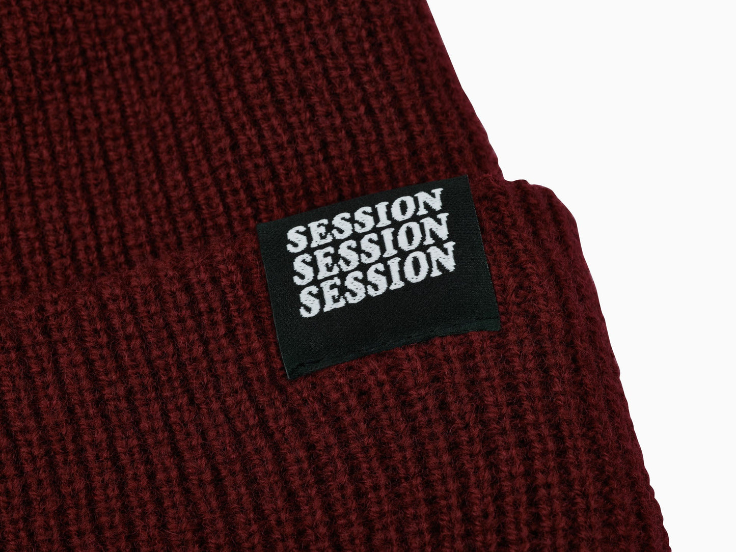 Merino Wool Beanie, Maroon