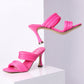 New Crush Quilted Spool Heel Sandals