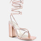 Shewolf Lace Up High Heel Sandals