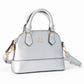 Silver Metallic Girl's Crossbody Purse