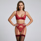 Siren’s Kiss 4 Piece Lace Lingerie Set
