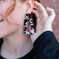 Avery Earrings- Black & White