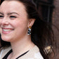 Mia Mini Earrings - Black & White