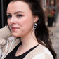 Mia Mini Earrings - Black & White