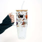 Spooky Goose Tumbler with Lid and Straw