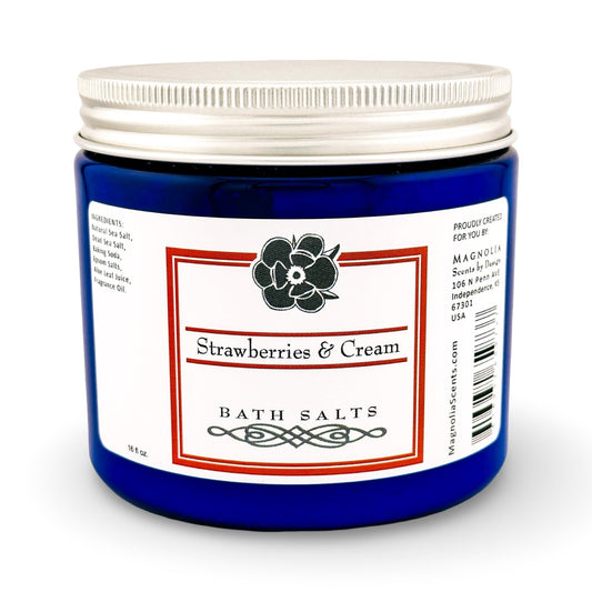 Strawberries & Cream 16oz Bath Salts
