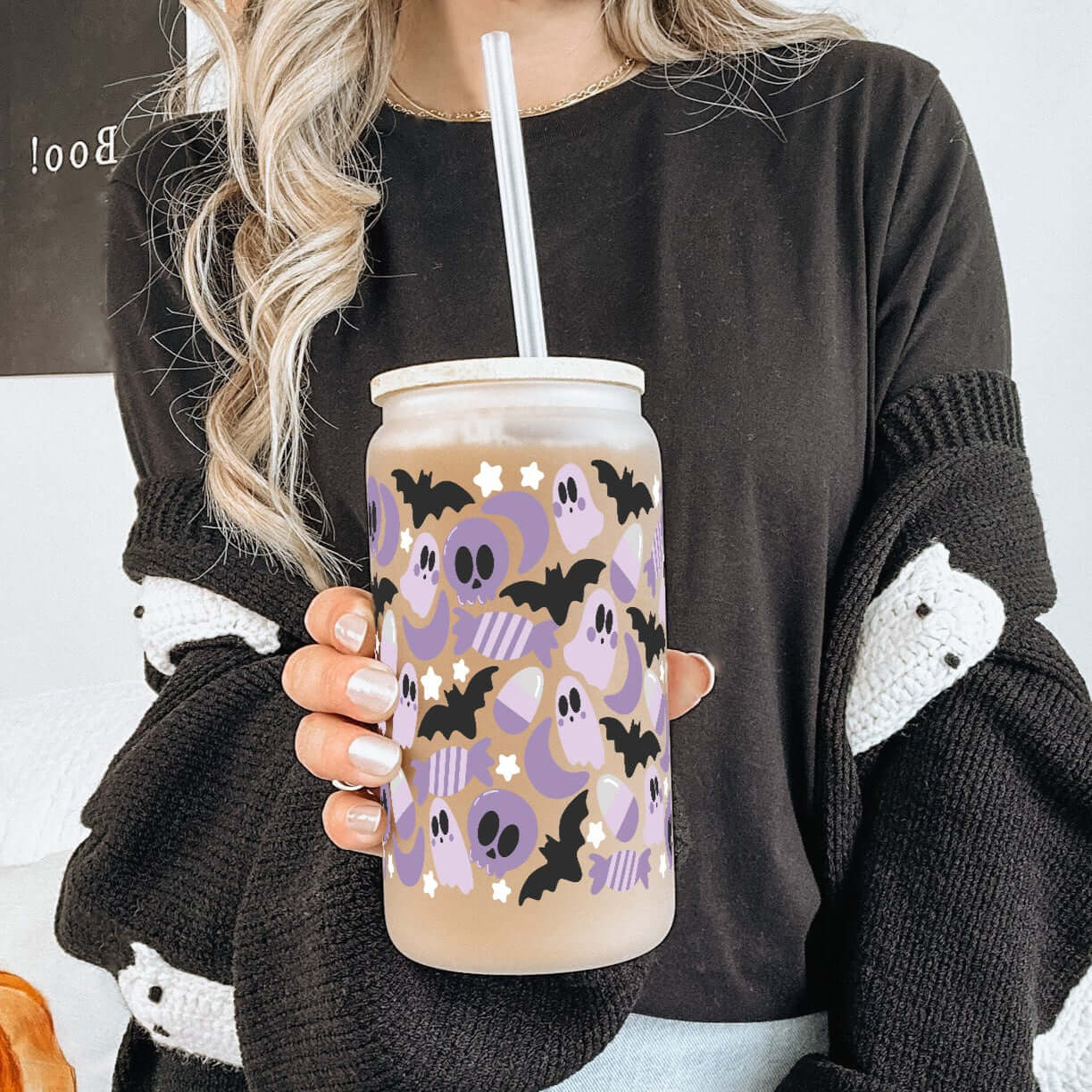 Sweet & Spooky Cup With Lid and Straw