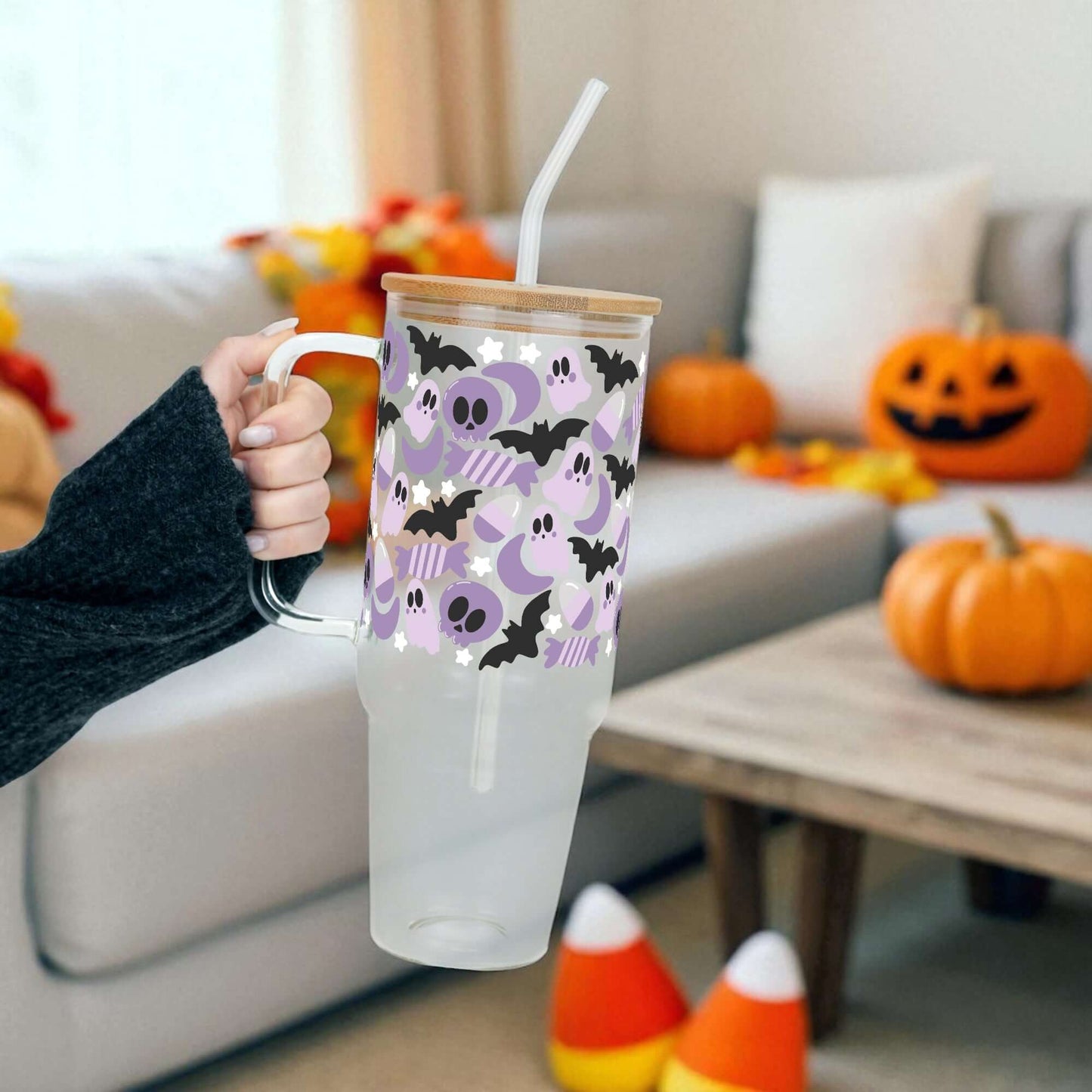 Sweet & Spooky  Tumbler with Lid and Straw