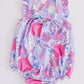 Sweet Springtime Ruffle Cross Back Romper