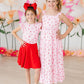 Sweet Strawberries S/S Ruffle Tee