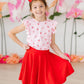 Sweet Strawberries S/S Ruffle Tee