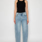 Harlow High Waisted Barrel Jeans Blue